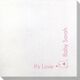 Corner Text with Baby Bird Design Bamboo Luxe Napkins Image 1 of 2
